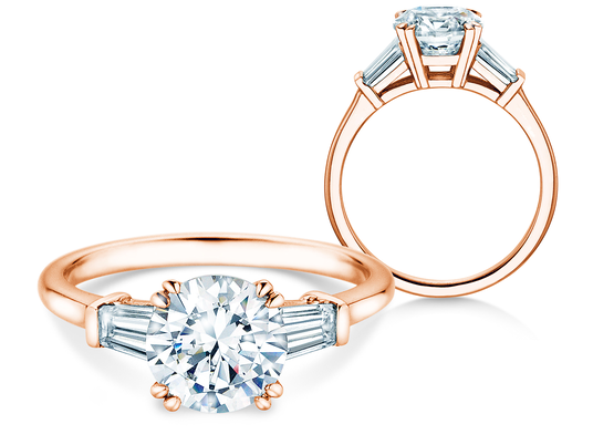 Engagement ring Brilliant Tapered Baguette Lab-grown diamond