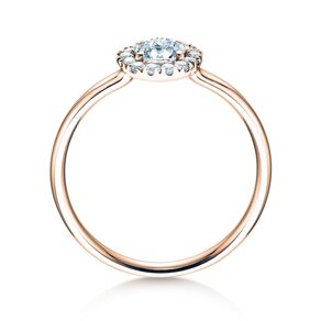 Engagement ring Flower in rose gold