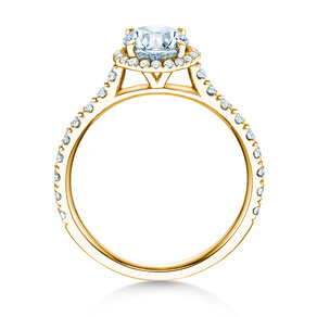 Engagement ring Pure Infinity in 9K yellow gold with lab-grown diamonds 0.65ct E/VS