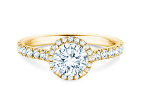 Engagement ring Pure Infinity in 9K yellow gold with lab-grown diamonds 0.65ct E/VS