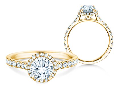 Engagement ring Pure Infinity in yellow gold