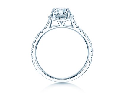 Engagement ring Pure Infinity in 18K white gold with diamonds 0.65ct G/SI