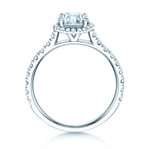 Engagement ring Pure Infinity in 18K white gold with diamonds 0.65ct G/SI