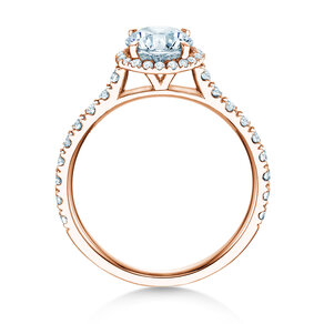 Engagement ring Pure Infinity in 18K rosé gold with diamonds 0.90ct G/SI