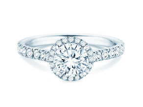 Engagement ring Pure Infinity in 18K white gold with diamonds 0.65ct G/SI