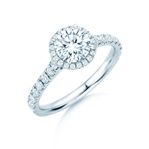 Engagement ring Pure Infinity in 18K white gold with diamonds 0.65ct G/SI