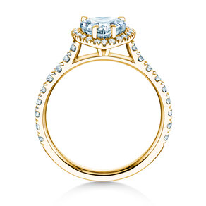Engagement ring Pure Love in 9K yellow gold with lab-grown diamonds 0.65ct E/VS