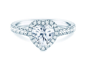 Engagement ring Pure Love in 14K white gold with lab-grown diamonds 0.65ct E/VS