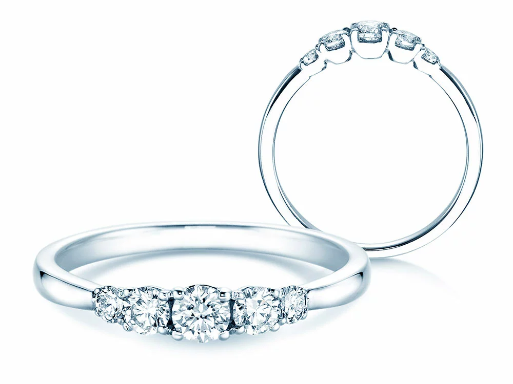 Bague online 5 diamants