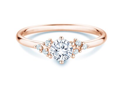 Engagement ring Blossom in rose gold