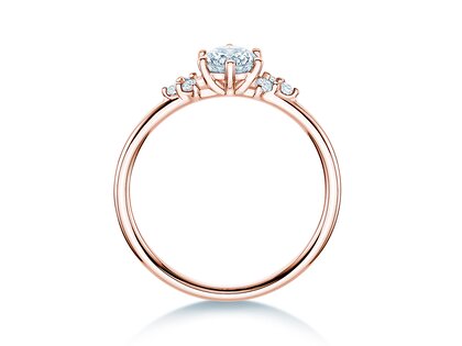 Engagement ring Blossom in rose gold