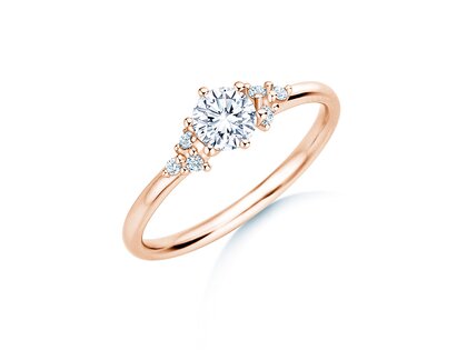Engagement ring Blossom in rose gold