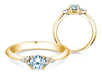 Engagement ring Glory Diamant in yellow gold