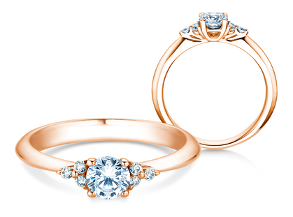 Engagement ring Glory Diamant in rose gold