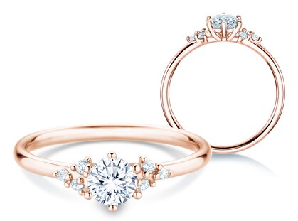 Engagement ring Rose in rose gold