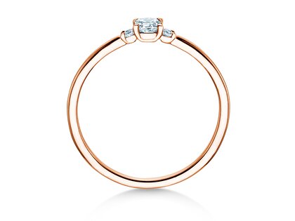 Engagement ring Vivid Petite Cushion Cut in rose gold