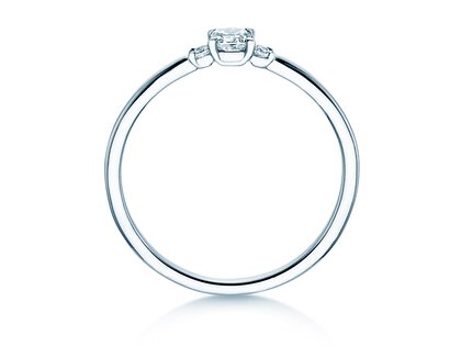 Engagement ring Vivid Petite Cushion Cut in platinum