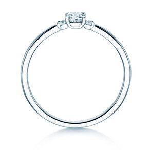 Engagement ring Vivid Petite Cushion Cut in platinum