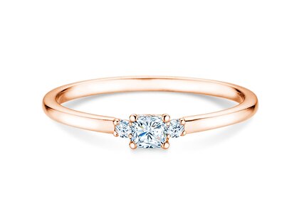 Engagement ring Vivid Petite Cushion Cut in rose gold