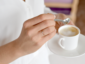 Engagement ring  in 9K rosé gold with diamonds 0.10ct G/SI