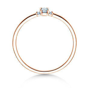 Engagement ring Vivid Petite Radiant Cut in rose gold
