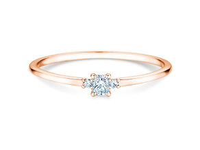 Engagement ring Vivid Petite Radiant Cut in rose gold