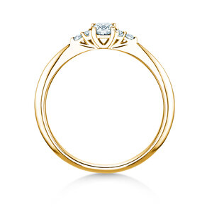 Engagement ring Vivid Diamond in 14K yellow gold with lab-grown diamonds 0.31ct E/VS