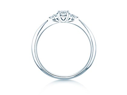 Engagement ring Vivid Diamond in 14K white gold with diamonds 0.31ct G/SI