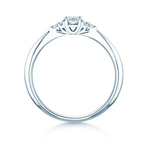 Engagement ring Vivid Diamond in 14K white gold with diamonds 0.31ct G/SI