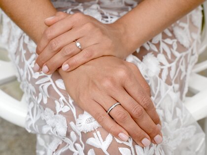 Engagement ring Vivid Diamond in 18K white gold with diamonds 0.21ct G/SI