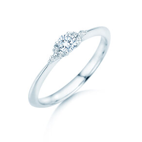 Engagement ring Vivid Diamond in 18K white gold with diamonds 0.21ct G/SI