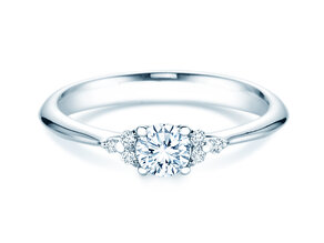 Engagement ring Vivid Diamond in 18K white gold with diamonds 0.43ct G/SI