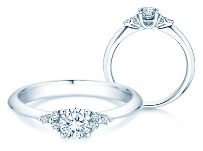 Engagement ring Vivid Diamond in white gold