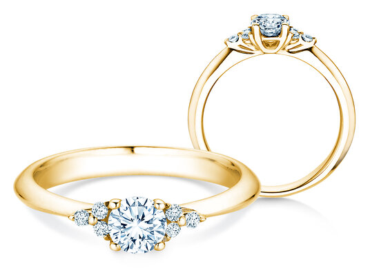 Engagement ring Vivid Diamond Lab-grown diamond