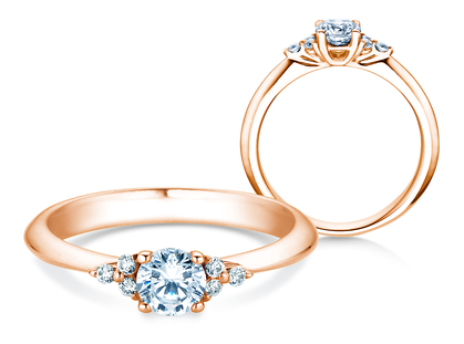 Engagement ring Vivid Diamond in rose gold