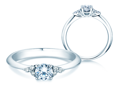 Engagement ring Vivid Diamond in platinum