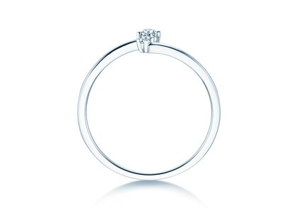 Engagement ring You & Me Classic in 14K white gold with diamonds 0.065ct G/SI