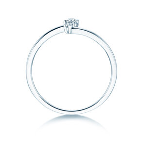 Engagement ring You & Me Classic in 14K white gold with diamonds 0.065ct G/SI