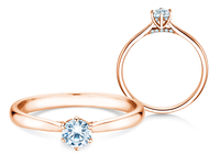 Engagement ring Classic 6 Hidden Halo