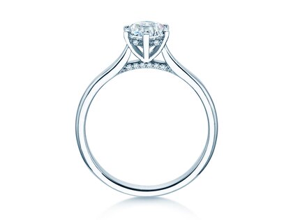 Engagement ring Classic 6 Hidden Halo