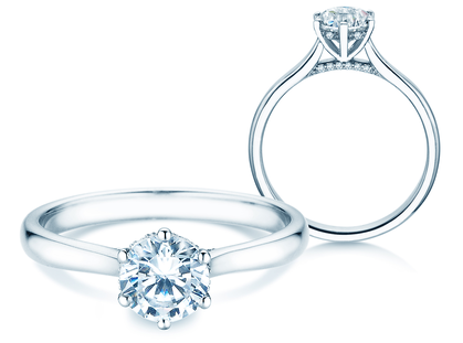 Engagement ring Classic 6 Hidden Halo