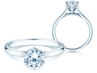 Engagement ring Classic 6 Hidden Halo