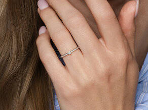 Engagement ring Eternal Pavé in 14K white gold with diamonds 0.21ct G/SI