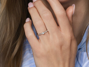 Engagement ring Eternal Pavé in 18K white gold with diamonds 0.25ct G/SI