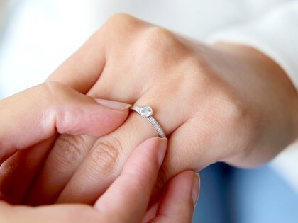 Engagement ring Eternal Pavé in 14K white gold with diamonds 0.40ct G/SI