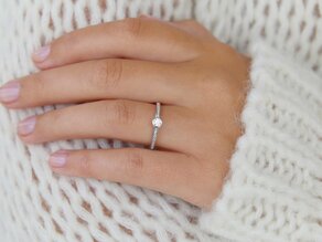 Engagement ring Eternal Pavé in 14K white gold with diamonds 0.40ct G/SI