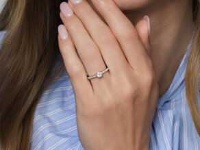 Engagement ring Modern Pavé