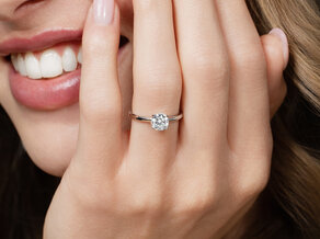 Engagement ring Classic 4 in 14K yellow gold with diamond 1.00ct G/SI