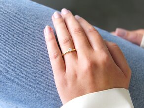 Engagement ring Classic 6 in 18K yellow gold with diamond 0.25ct D/IF