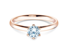 Engagement ring Classic 6 in rose gold